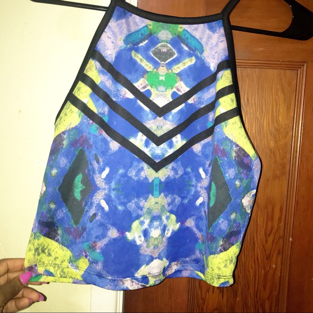 Multicolor Geometric Designed Two Piece Set - Picture 3 of 4